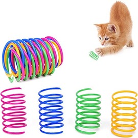 32 Piezas de Juguetes para Gatos y Gatitos, Resortes de Juguete para Gato, Juguetes Interactivos de Resorte para Gatos, Juguete de Resorte Helicoidal, Perfecto para Gatitos, Gatos, Cachorros