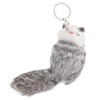 CALLARON Stuffed Fox Decoration, Plush Key Pendant, Plush Keychain, Key