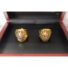 New York Knicks - Championship 2 Ring Set With Wooden