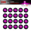 TMH 20 Pcs Purple Light 3/4 Inch 3 LED Clearance