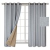 BGment 100% Blackout Curtains with Liner for Bedroom, Grommets Thermal