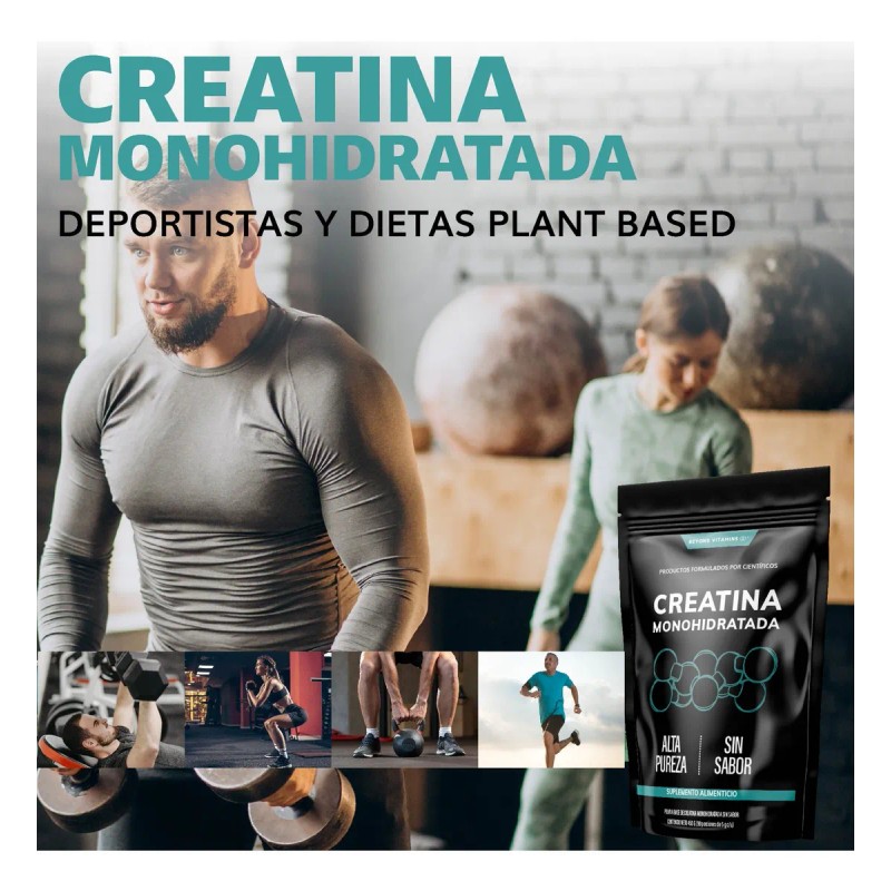 Creatina Monohidratada Micronizada en Polvo Pre Workout - 100 Alta