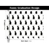 WRAPAHOLIC Funny Graduation Wrapping Paper Roll - Mini Roll -