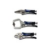 US Pro Bergen 3Pc Mini Vice Locking C Clamp & Pliers with Grips Mole