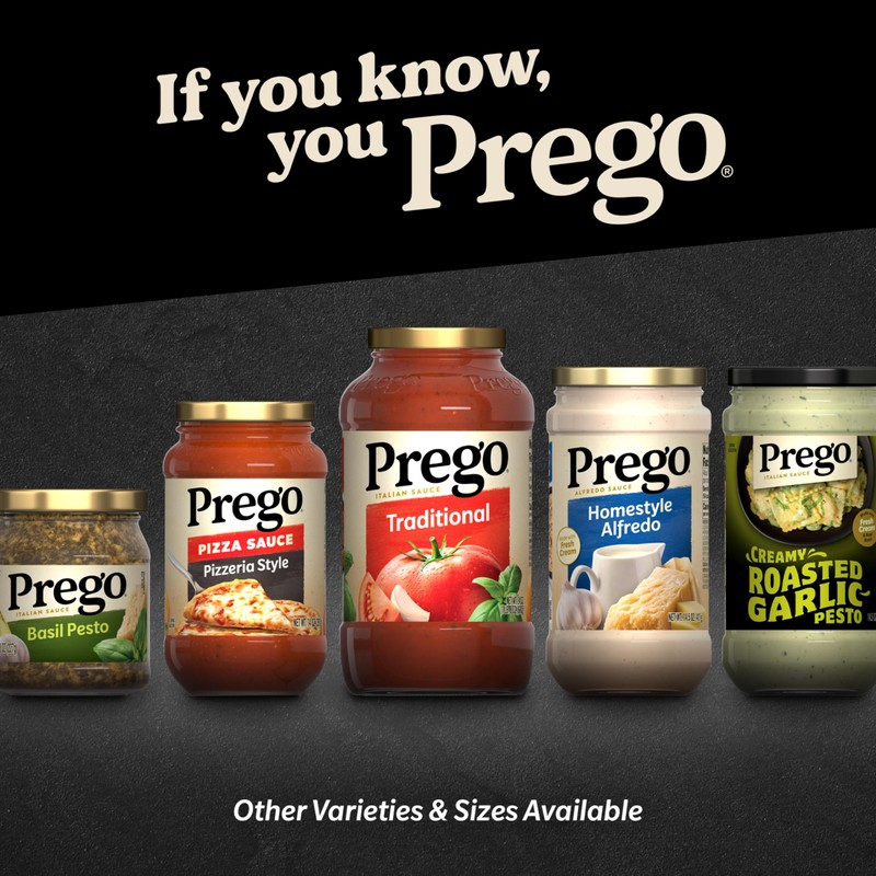 Prego Creamy Tomato Pasta Sauce With Garlic, 24 oz Jar,