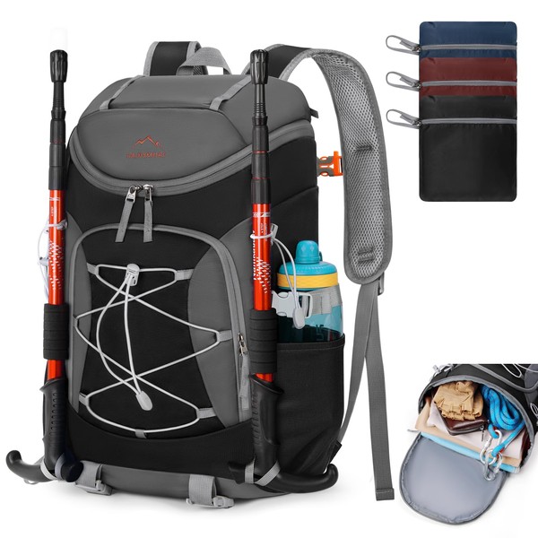 RAINSMORE Hiking Backpack 40L Foldable Lightweight Rucksack for Men with