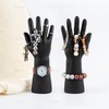 AUEAR, 2 Pack Black Plastic Male Mannequin Hand Model Holder