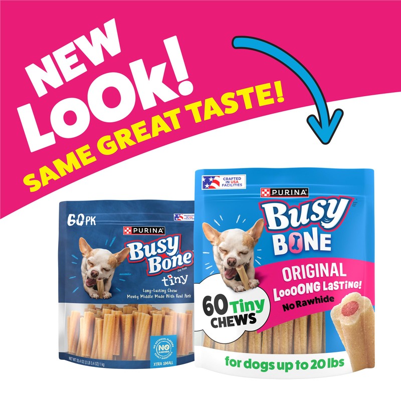 Purina Busy Bone Adult Toy Breed Dog Chew Bone Treats,