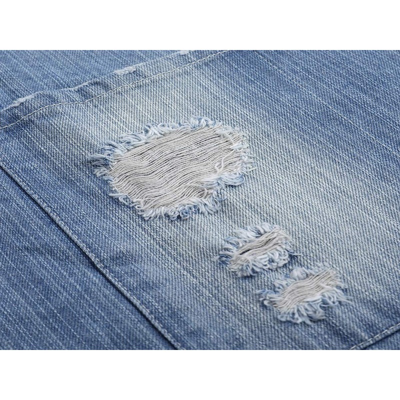Pincy Denim Apron, Unisex Adjustable Bib Apron with Pockets for