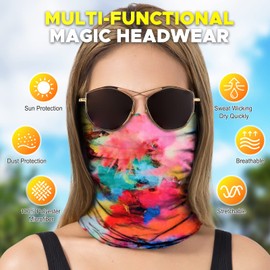 JOEYOUNG Headwear, Bandana, Neck Gaiter Head Wrap Headband Balaclava Magic Scarf
