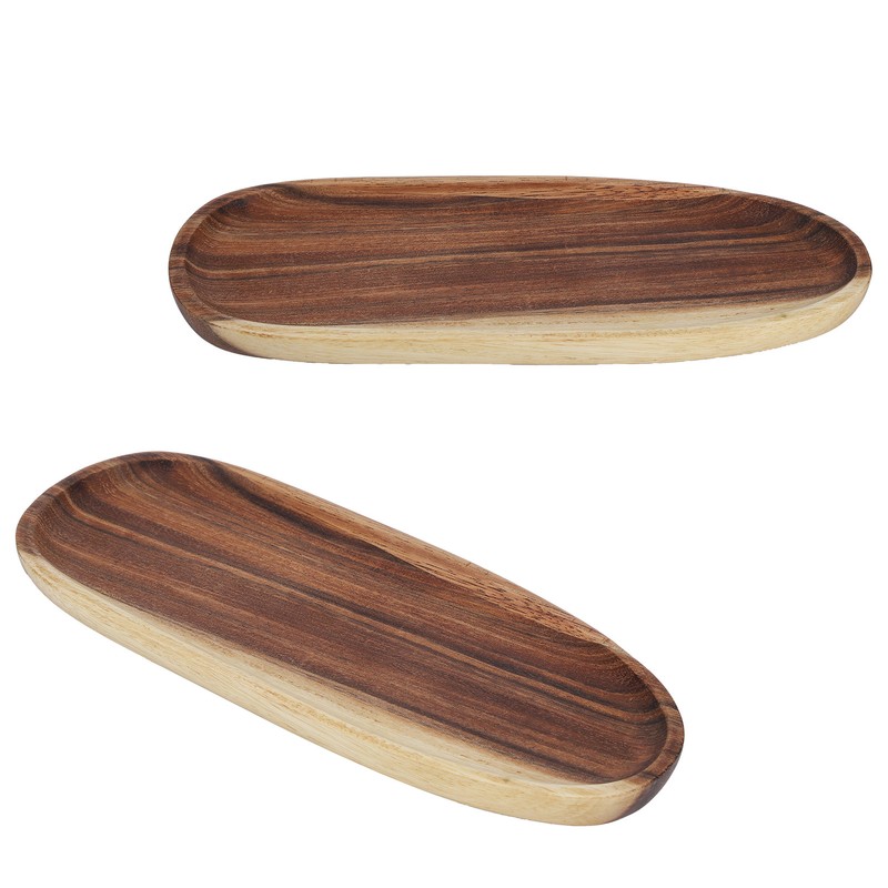 Irregular Wood Storage Tray Snack Fruit Organizer Table Accessories Fast