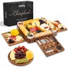 SMIRLY Charcuterie Boards Set, Large Cheese Board Set, Natural Walnut