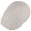 Lipodo Classic Stripes Linen Flat Cap Peaked Cap Cotton Cap