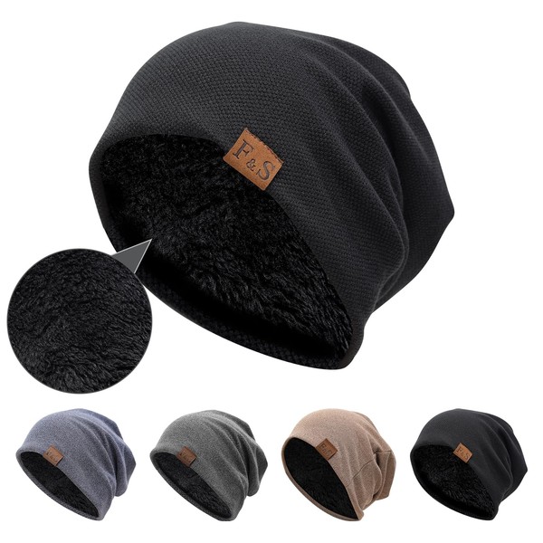 JISON21 Knit Hat, Spring/Autumn, Windproof, Double-Layered Structure, Plain, UV Protection,
