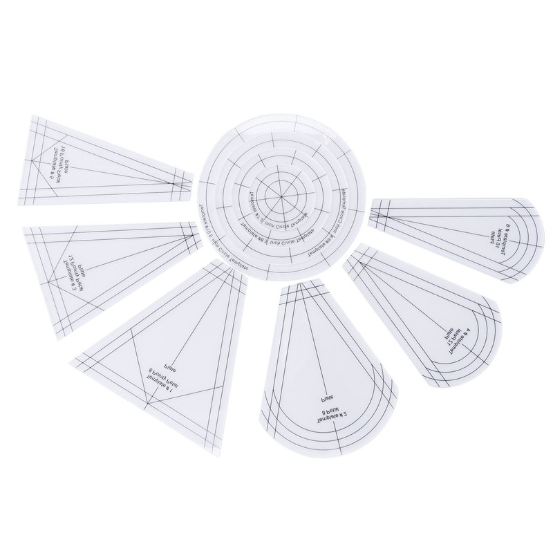 Quilting Rulers Shaped Patch Work Template Tool Ruler DIY Transparent