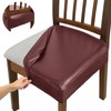 PU Leather Seat Covers for Dining Chairs Set of 4