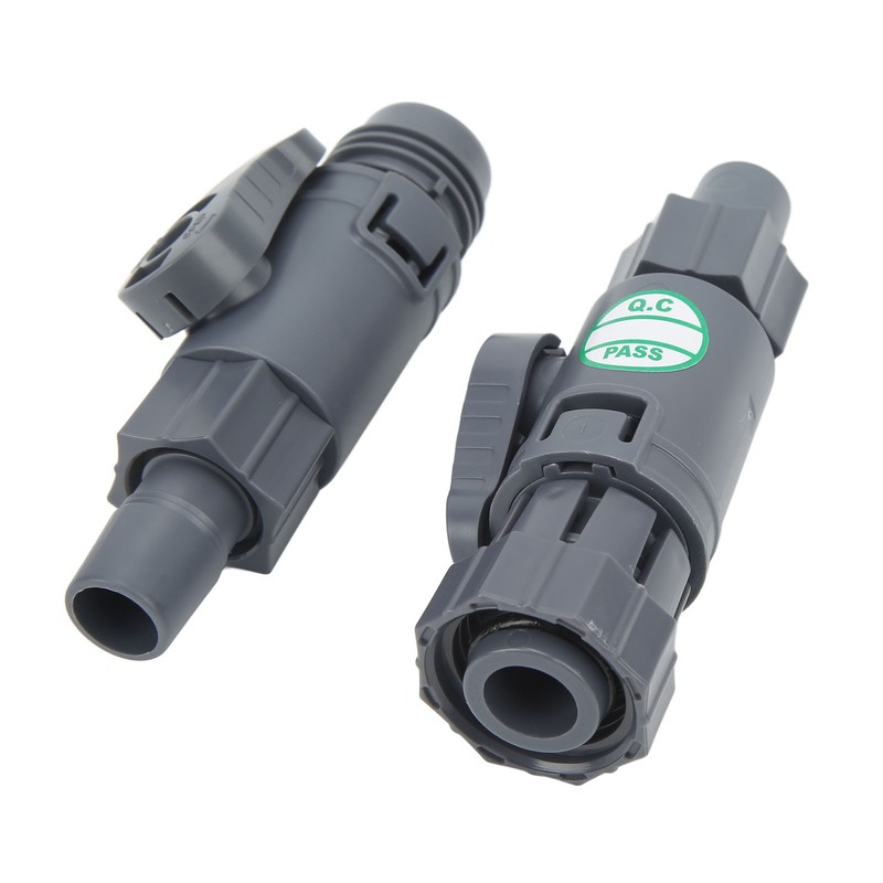Aquarium Water Control Connector Double Valve Leakage Proof Quick Release