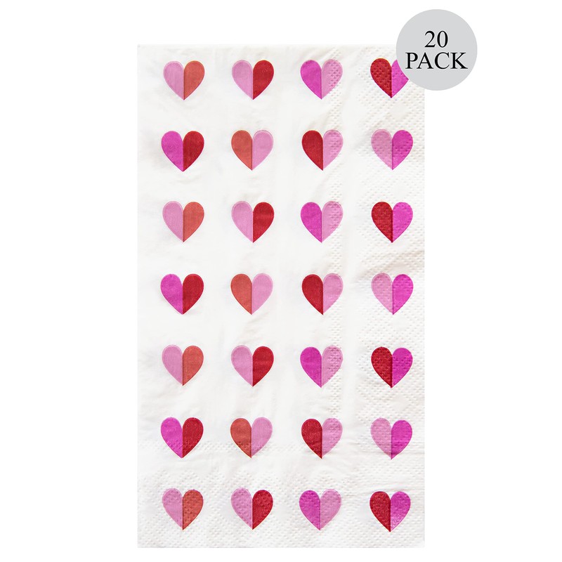With All My Heart Guest Dinner Napkin (16 count)