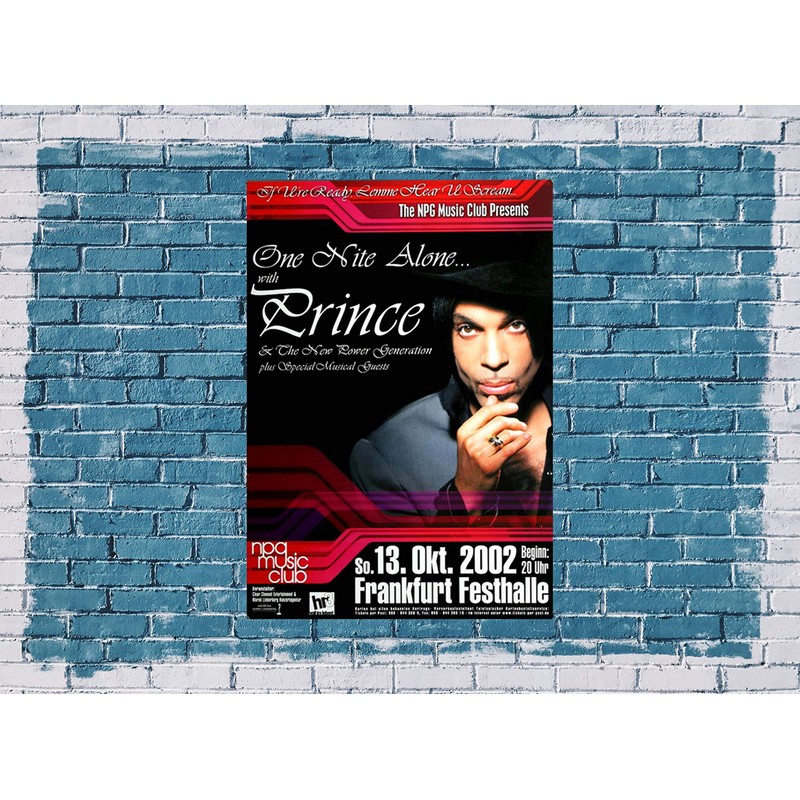 Prince - One Night Alone, Frankfurt 2002 » Concert Poster