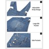 Qazel Vorrlon Denim Overalls for Women Barrel Wide Leg Bib