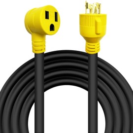 Suplevel 10 FT NEMA L14-30P to 6-50R Welder Adapter Plug Extension Cord, 4 Prong 30 Amp Twist-Lock Generator Male to 3 Prong 50 Amp Welder Female Cord, 10 AWG, Heavy Duty, ETL Listed