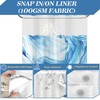 Marble Hookless Shower Curtain with Snap in Liner, 71x74 in,