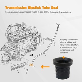 Icelily 1 Pack Transmission Dipstick Tube Seal, Trans Dip Stick Tube Grommet for Chevy 1985-2005 Astro Works with 15281541 15832205 15198439 25789571 Automatic Transmissions