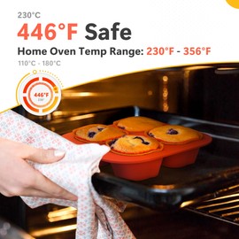 Li&Zhao Silicone Muffin Pans for Baking - 2 Pack Silicone Mini Muffin Pan Silicone Cupcake Pan Silicone Egg Bite Molds Silicone Muffin Cups Mini Cupcake Pans Silicone Cupcake Molds for Baking