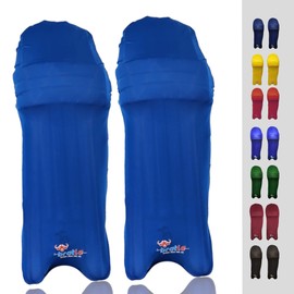 Bratla Cricket Batting Pads Covers, Royal Blue Covers for Cricket Pads for Men Batting Color Fit Neatly on Legguards Easily Put On