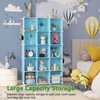C&AHOME Cube Storage Organizer, 16-Cube Shelves Units, Plastic Storage Cubes,