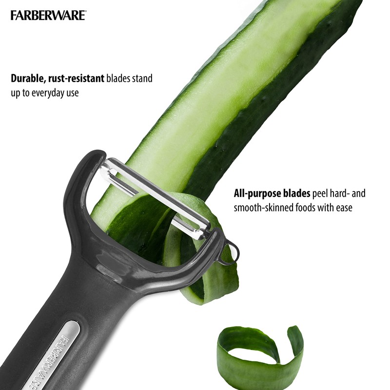 Farberware Professional Peeler, 8-Inch and 5-Inch, Black