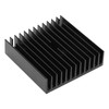 10pcs 40x11x40mm Black Heat Sink Radiator Aluminum Cooling Fin 3