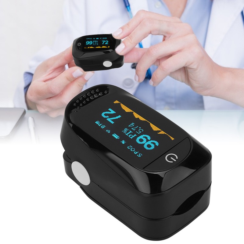 Fingertip Pulse Oximeter Blood Oxygen Saturation Pulse Rate Monitor Detector