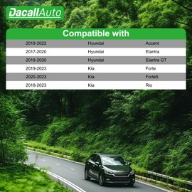 Dacall 2pcs Cabin Air Filter for Hyundai Elantra (2017-2020), Elantra GT (2018-2020), Accent (2018-2022), Kia Forte (2019-2023), Forte 5 (2020-2023), Rio (2018-2022); Replace 97133-F2000 CF12058