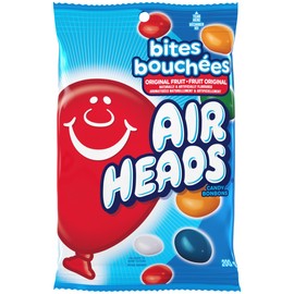 Airheads Fruit Bites Assorted Flavours - 200g Pegbag Chewy and Flavourful Candies