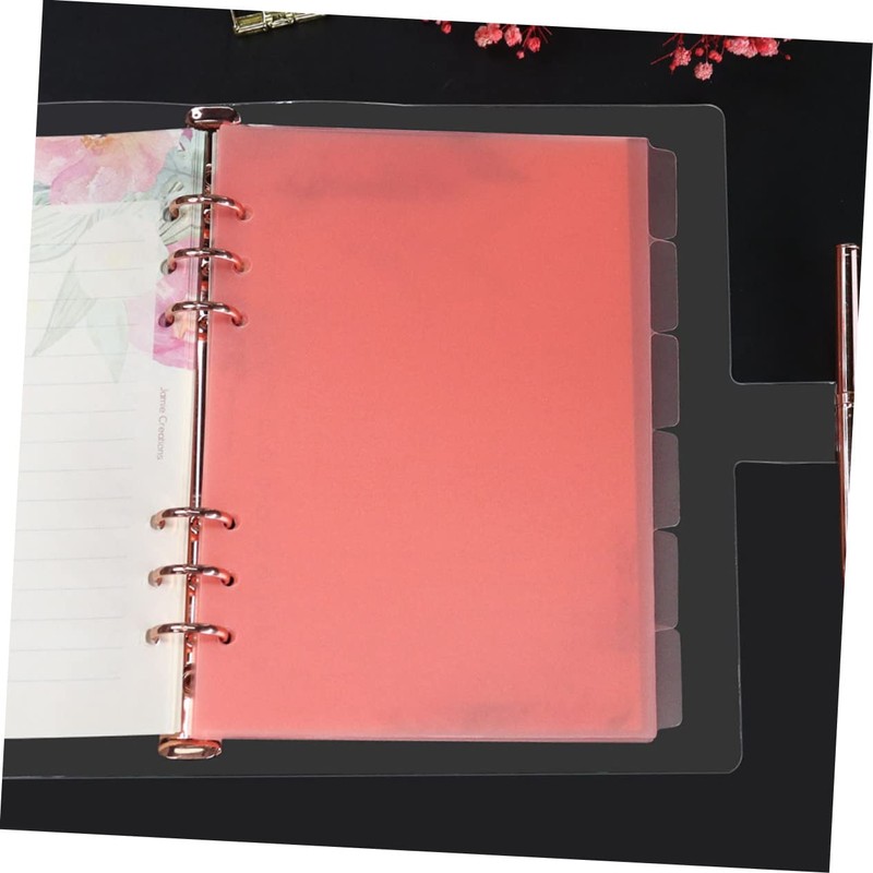 HOODANCOS 6pcs Notebook Separated Pages Planner Inserts Notepad Tabs Recipe