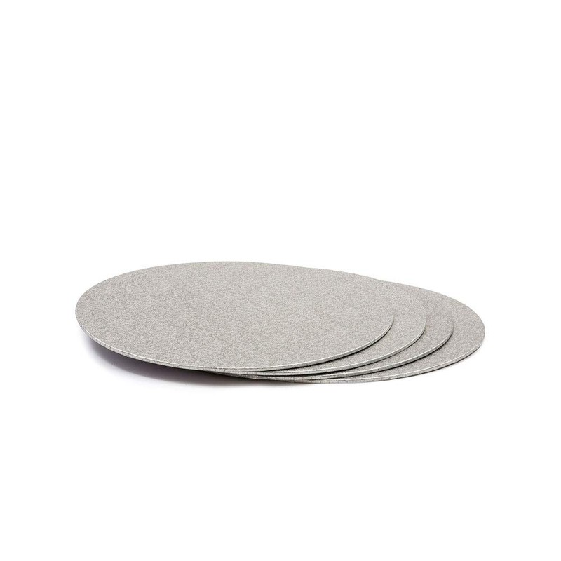 DECORA 0931304 DÜNN TORTENPLATTE Silber Ø 25 cm H 3