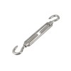 Risbay 6PCS Silver M5 Stainless Steel Hook and Hook Turnbuckles