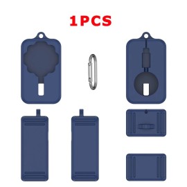 For Oura Silicone Storage Protective Cover fits for Oura Ring 4 (2024) Smart Ring Charger - Blue