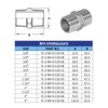 AF Hydro Stainless Steel SS316 Hex Nipple Pipe Fitting, 2