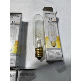 Sunlite Candelabra Screw Base Light Bulb Salt Lamp 15 Watt 24/pack