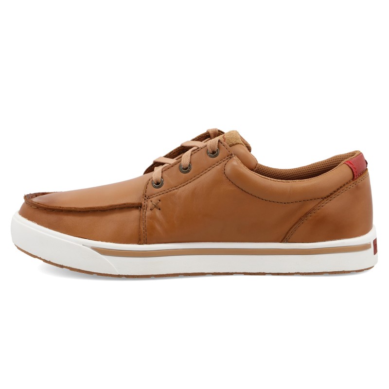 Twisted X Men's Kicks, Moc Toe, Tan Leather, 10.5 M