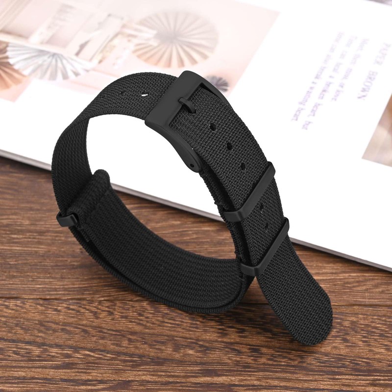 ANNEFIT NATO Replacement Watch Band, Ballistic Nylon Watch Belt, Military