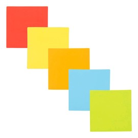 25 Magnetic Notes 2 x 2 Inch - Mix (5 Colors) - Sticky Notes Dry Erase