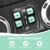RAZPOY JK Window Switch Cover, 4PCS Center Console Window Switch