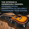 Gearlux Dreadnought Acoustic Guitar Hardshell Case with Accessory Compartment -