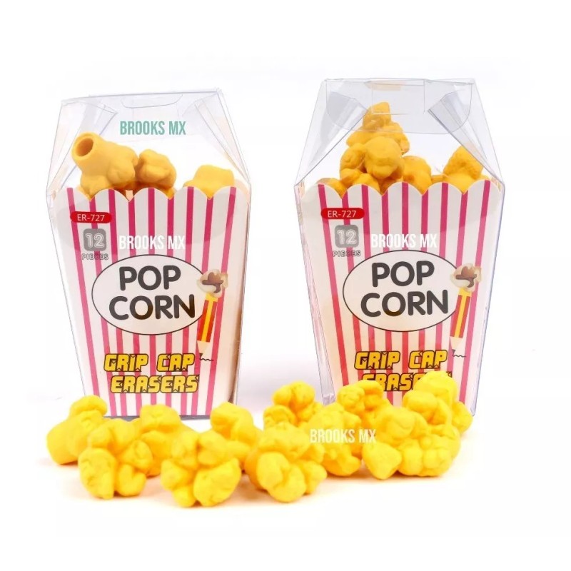 Goma Kawaii 2 Cajas De Palomitas De Maiz 24 Pz