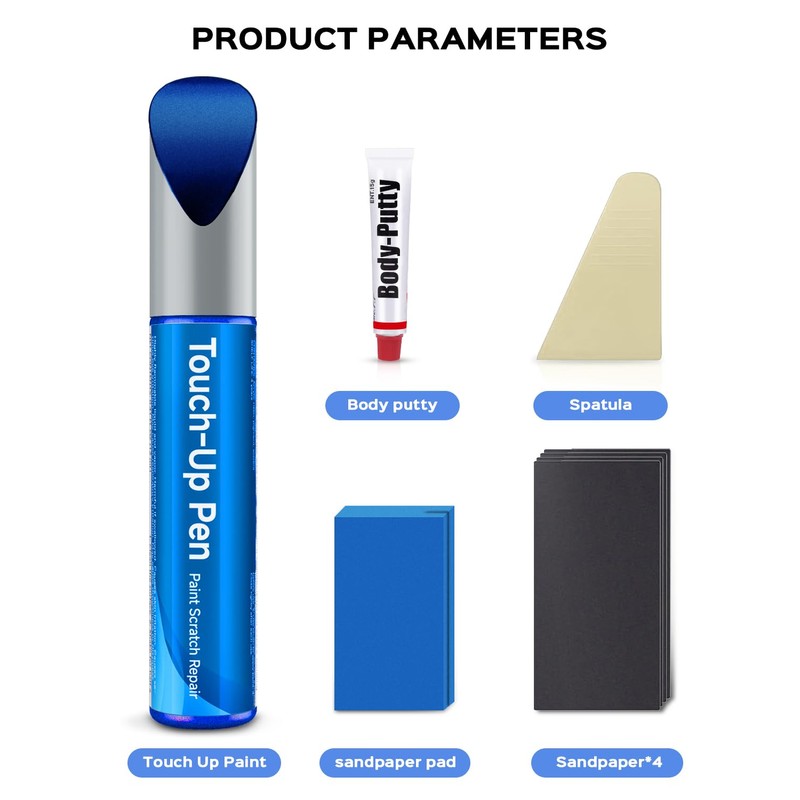 K7X WR(World Rally) Blue Pearl Touch Up Paint Kit Compatible