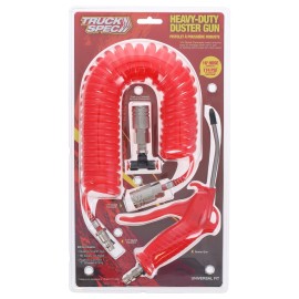 TruckSpec RP45560 H.D. Truck Air Duster Blow Gun Kit / 16ft Long Coil Hose