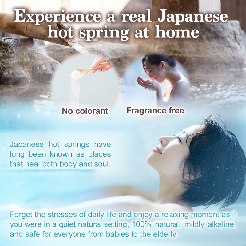 Japanese Hot Spring Bath Salt Oku-Hidaka Onsen Minerals Bath Flakes